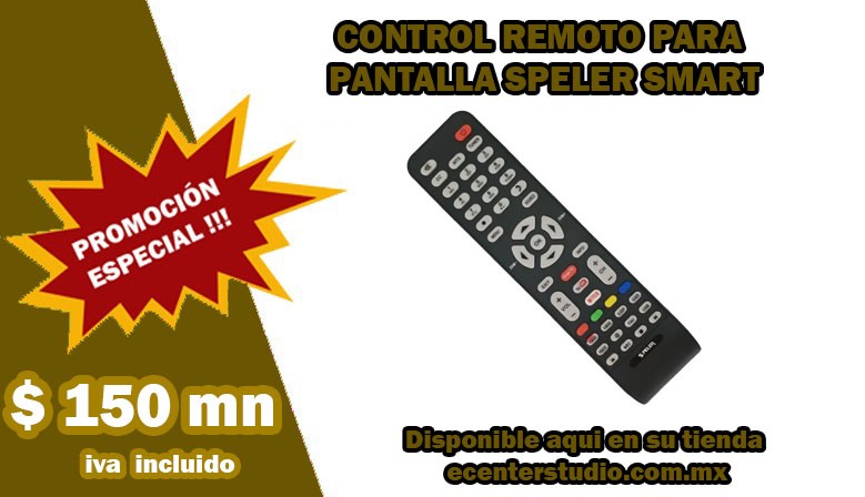 CONTROL REMOTO PARA PANTALLA SPELER SMART